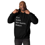 Unisex Hoodie Eat Sleep Hot Sauce Repeat