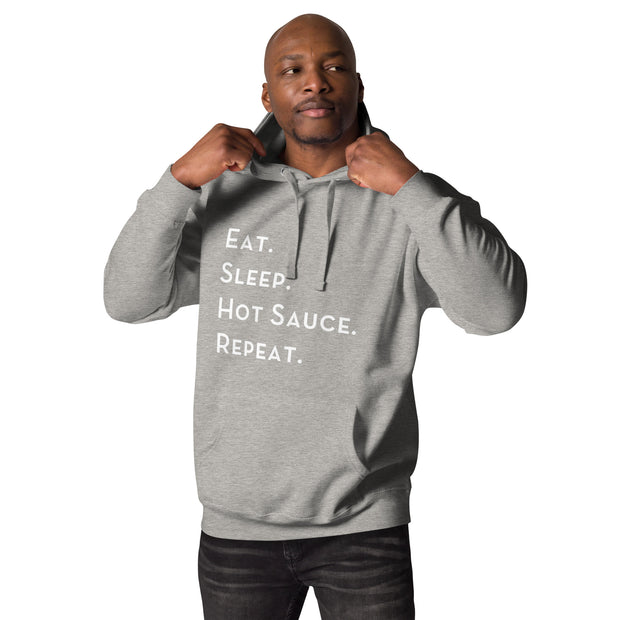 Unisex Hoodie Eat Sleep Hot Sauce Repeat