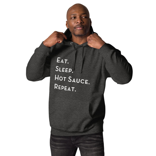 Unisex Hoodie Eat Sleep Hot Sauce Repeat