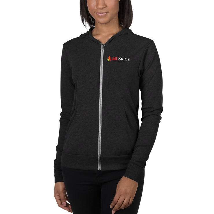 HI Spice zip up hoodie